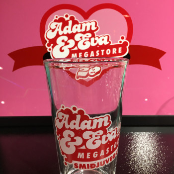 Adam & Eva stórt glas
