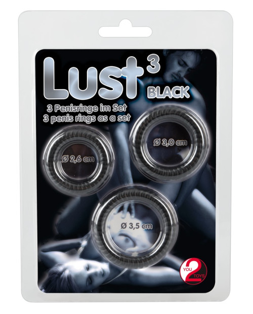 Lust Cock Ring Trio