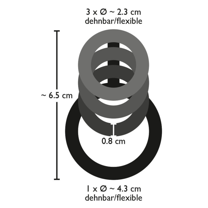 Cock/testicle Ring 4 rings