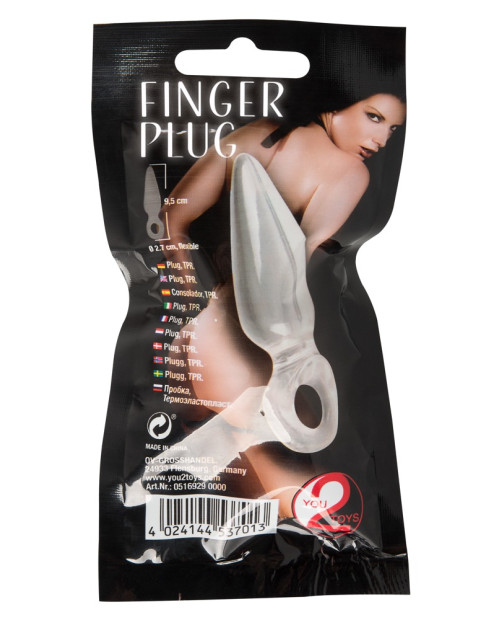 Finger Plug clear