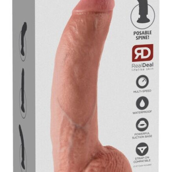 9" Vibrating Cock with Balls