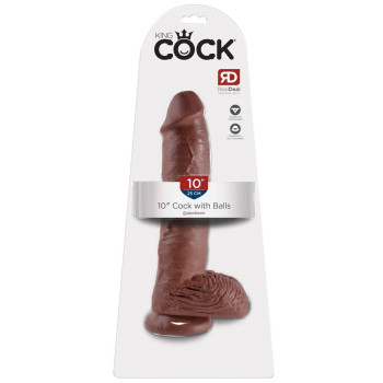 Brown 10" Cock with Balls