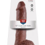 Brown 10" Cock with Balls