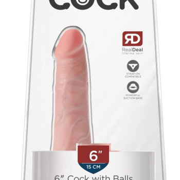6" Cock and balls