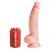 8" Triple Density Cock with Balls+sogskál