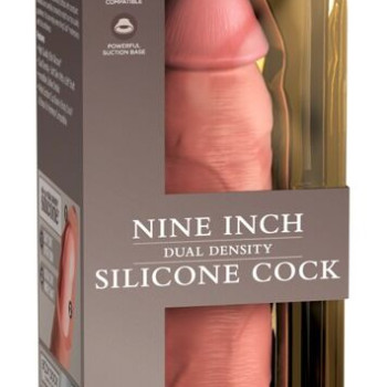 9" Dual Density Silicone Cock