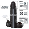 Vibrating Real Feel 2" Extension Dökk