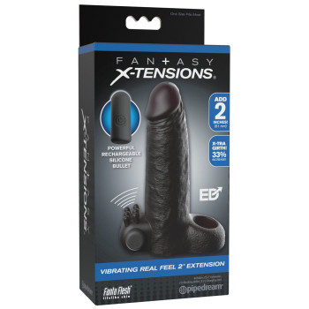 Vibrating Real Feel 2" Extension Dökk