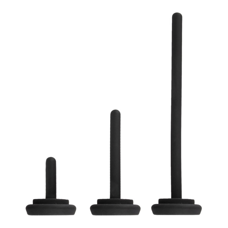 Glans Vibrator with 3 attachable Dilators