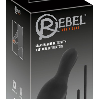 Glans Vibrator with 3 attachable Dilators