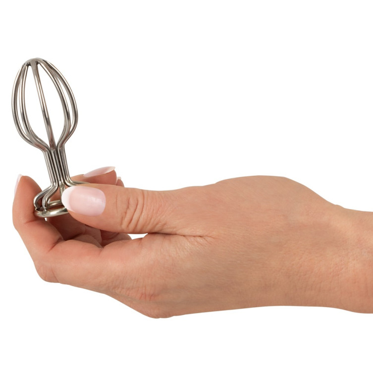 Metal Cage Butt Plug 6,8cm