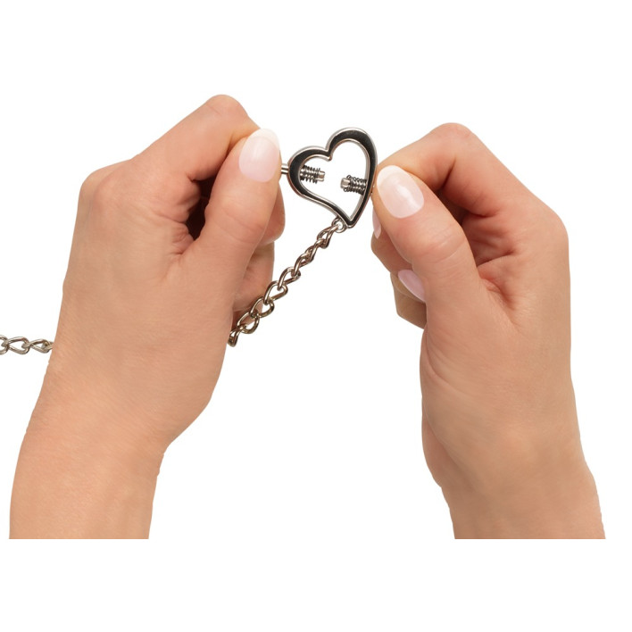 Heart shaped nipple clamps