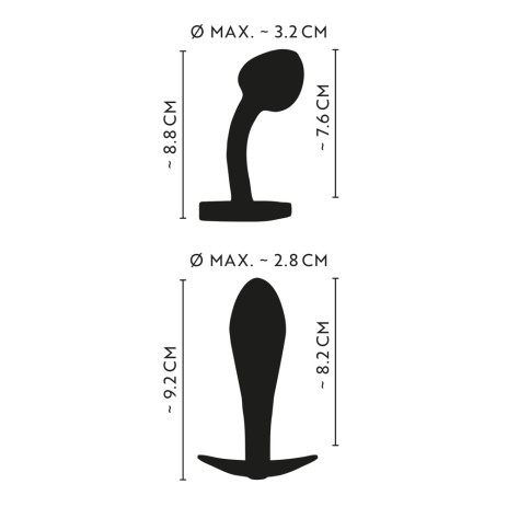 Metal Butt Plug Set in Rainbow Colours