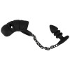 Cock cage with butt plug