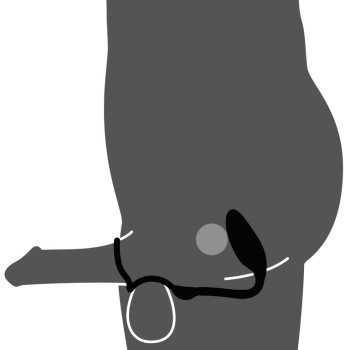 Cock and Ball Ring with RC Butt Plug