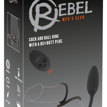 Cock and Ball Ring with RC Butt Plug