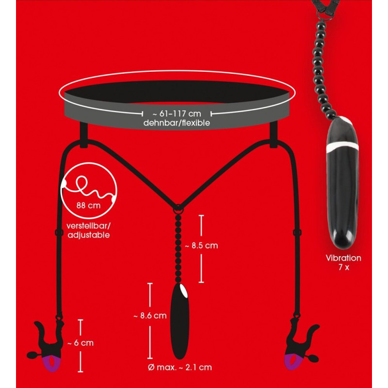 Bad Kitty Spreader String with Vibrator