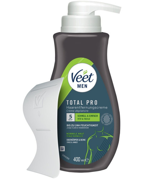 Veet Men TOTAL PRO Hair Removal Cream 400ml