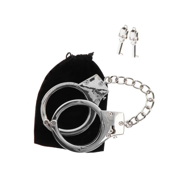 Silver Plated BDSM Handcuffs