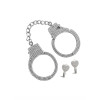 Diamond Wrist Cuffs Silver