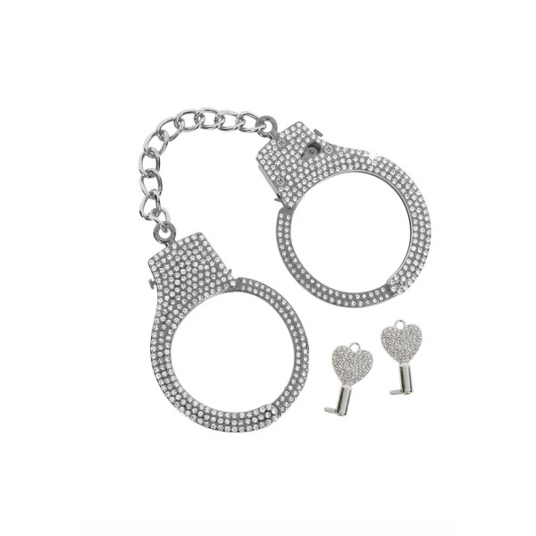 Diamond Wrist Cuffs Silver