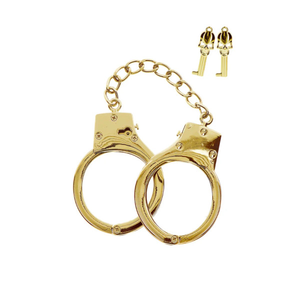 Gold Plated BDSM Handcuffs
