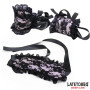  2 Piece Set Lace lindfold and Handcuffs