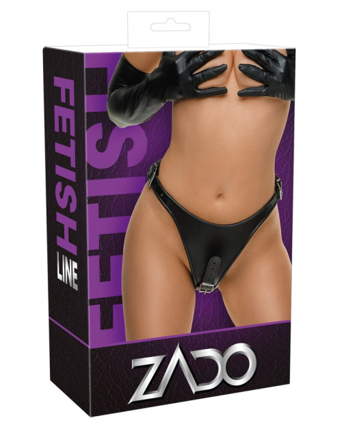 Leather Briefs with 2 Dildos