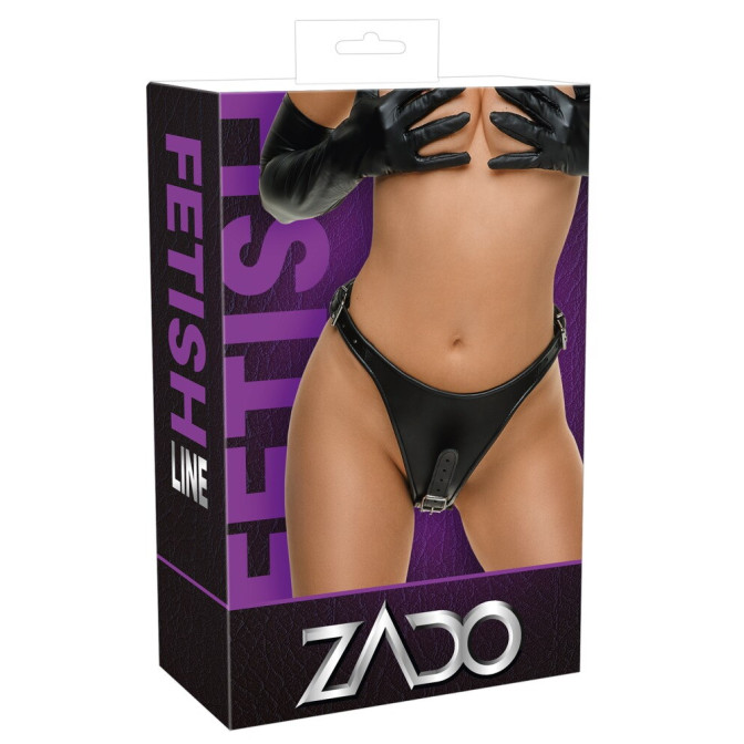 Leather Briefs with 2 Dildos