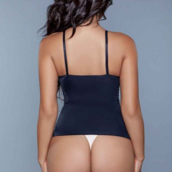 Black Seamless Body Shaper Top