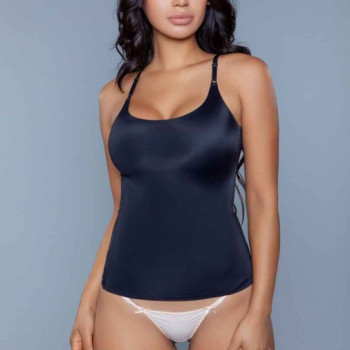 Black Seamless Body Shaper Top