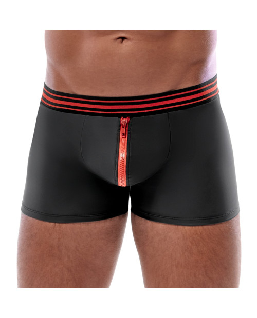 Boxer með rauðum rennilás