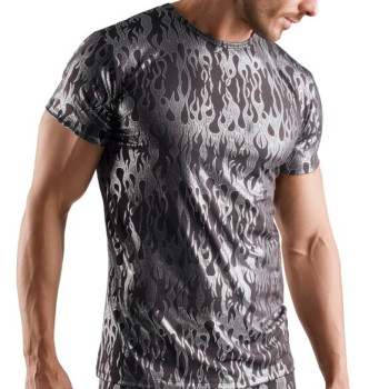 Silver and Black Shirt