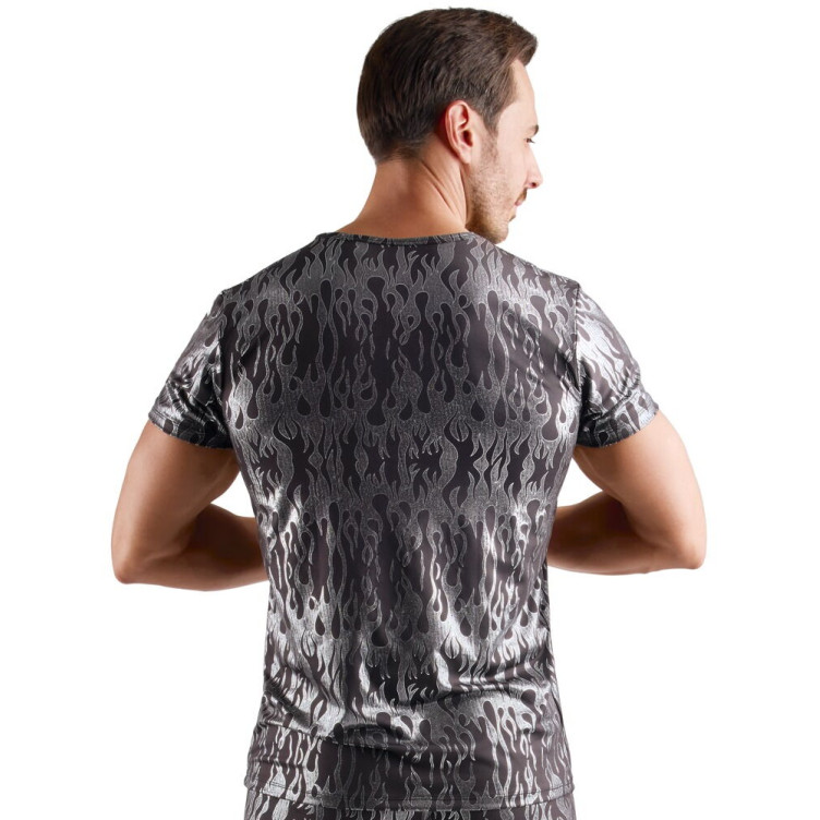 Silver and Black Shirt