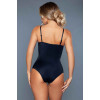 Black Deep V Bodysuit