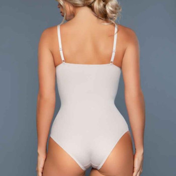 Nude Deep V Bodysuit