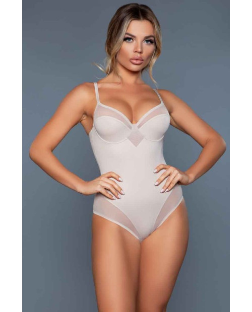 Nude Deep V Bodysuit