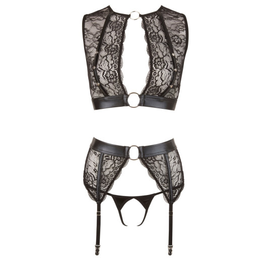 Black Suspender Set
by Cottelli Collection Bondage