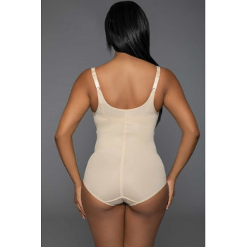 Nude Jersey Knit Cami Set with Floral Lace Shorts