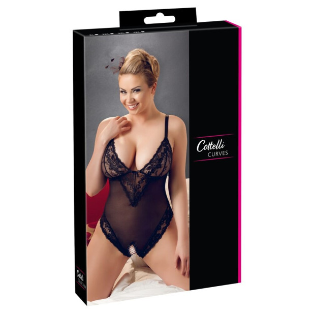 Black Crotchless Body
by Cottelli Collection Plus