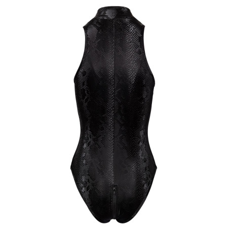 Svört snakeskin samfella