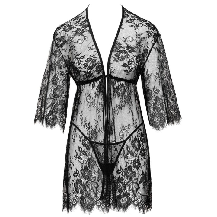 Blúndunáttkjóll – Kimono