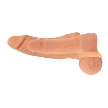 2in1 Extension + Masturbator 18.5cm