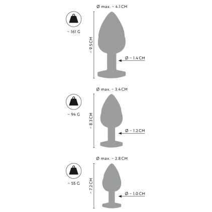 Metal Butt Plug Set