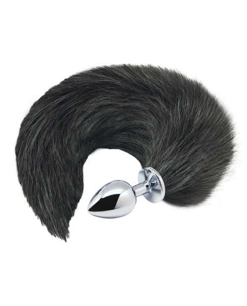 Black & White Fox Tail Small