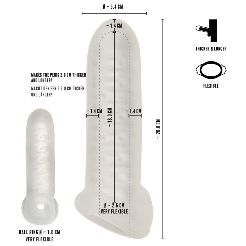 Thickening Sleeve with Ball Ring 18 cm