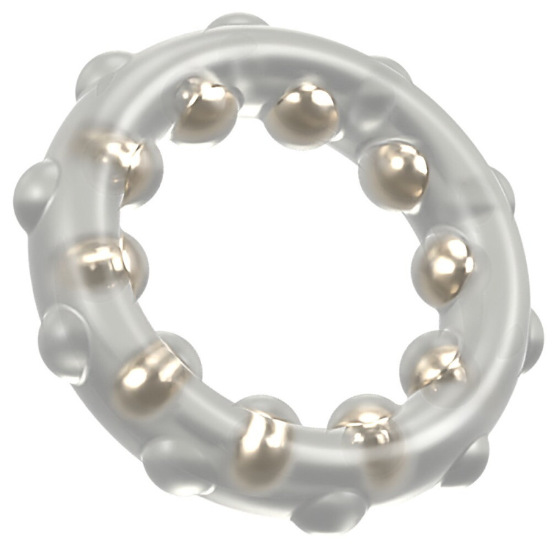 Cock Ring with Metal Balls