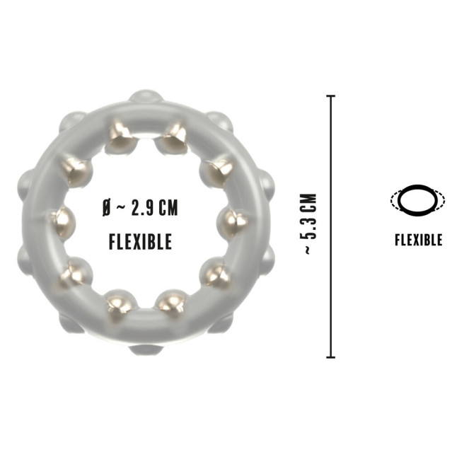 Cock Ring with Metal Balls