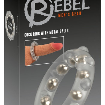 Cock Ring with Metal Balls