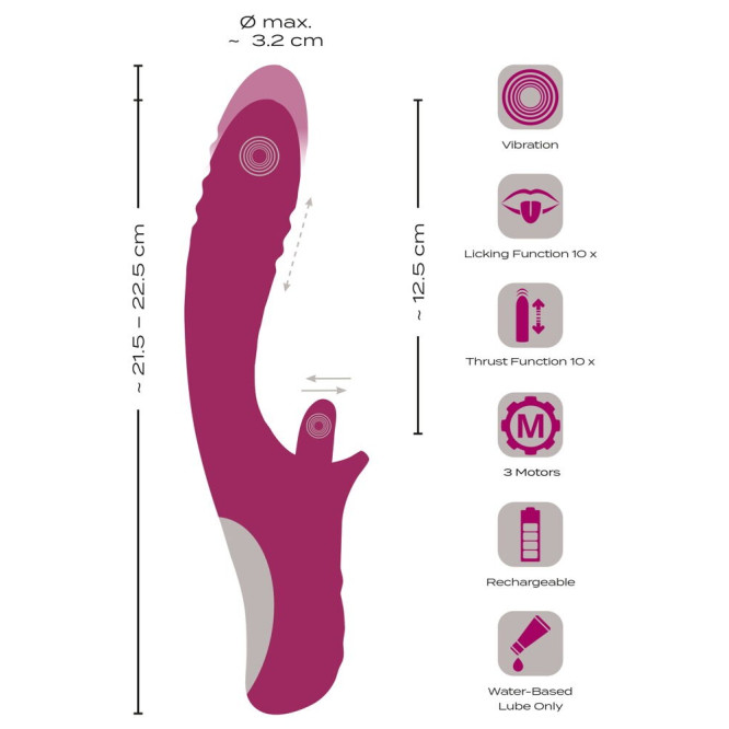 Licking & Thrusting Vibrator